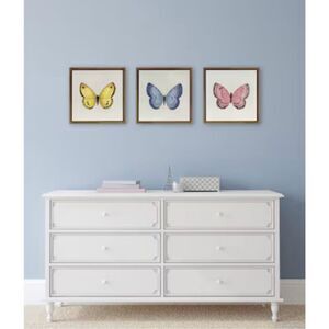 New allen + roth Butterfly Impression I-III Framed 16.5 H x 16.5 W Animals Print